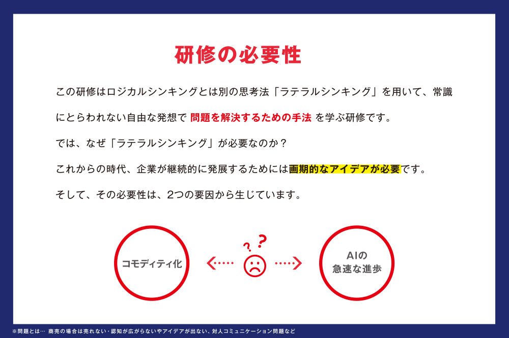アイデアを使った問題解決セミナー